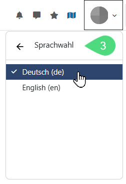 Sprache wählen