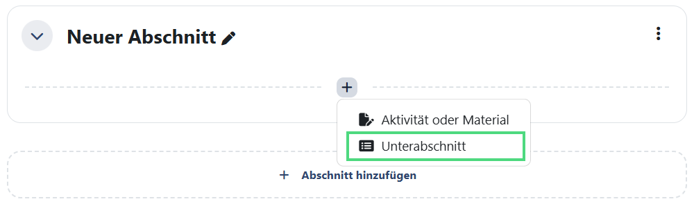 Unterabschnitt