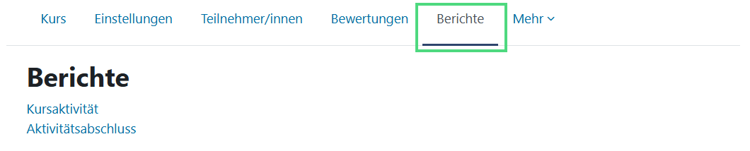 Berichte